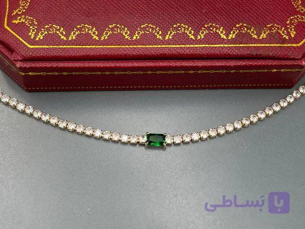 پابند تنیسی تک نگین — تصویر 1
