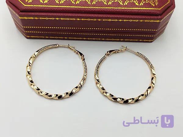 گوشواره ژوپینگ حلقه ای کد B0126 — تصویر 1
