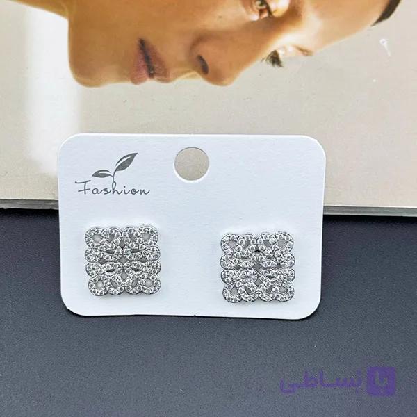 گوشواره Loewe نگینی — تصویر 1