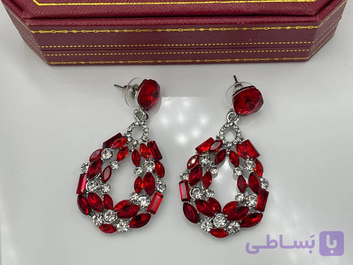 گوشواره مجلسی طرح اشک — تصویر 1