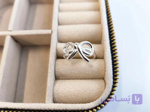 انگشتر پاپیون ظریف فری سایز کد 10847 — تصویر 1