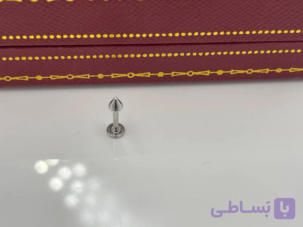 پیرسینگ لب نقره ای