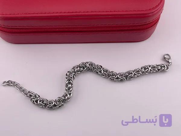 دستبند مدل زنجیری اسپرت مردانه — تصویر 1
