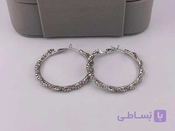 گوشواره زنانه طرح جواهر شیک — تصویر 1