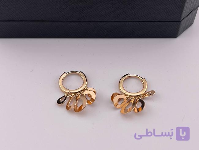 گوشواره ژوپینگ با آویز پنج دایره — تصویر 1