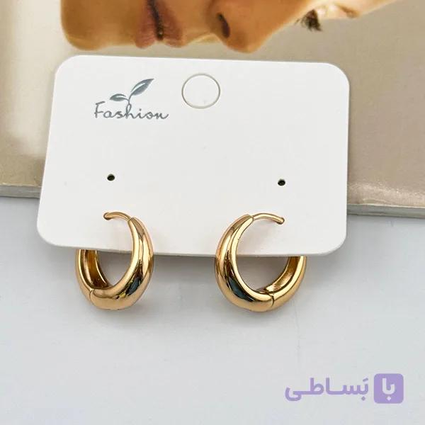 گوشواره مینیمال حلقه‌ای ژوپینگ — تصویر 1