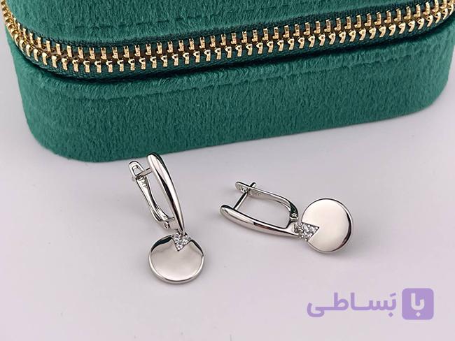 گوشواره ژوپینگ آویز دایره ای — تصویر 1