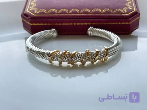 دستبند ترند دیوید یورمن دورنگین — تصویر 1