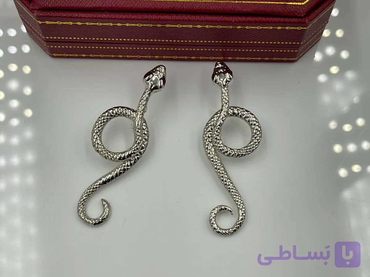 گوشواره طرح مار بلند — تصویر 1