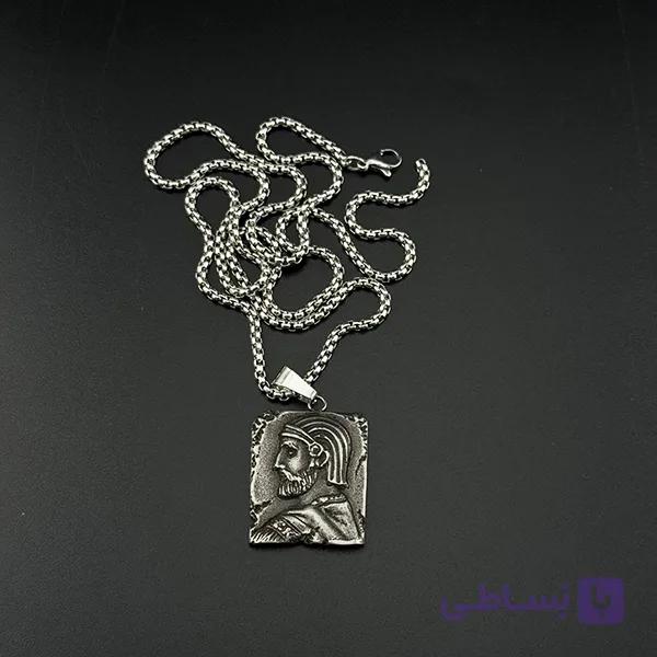 گردنبند استیل طرح کوروش کبیر — تصویر 1