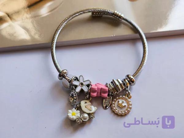 دستبند نقره ای پاندورا کد 11 — تصویر 1