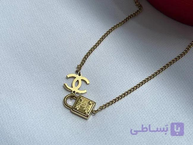 گردنبند برند شنل و قفل — تصویر 1