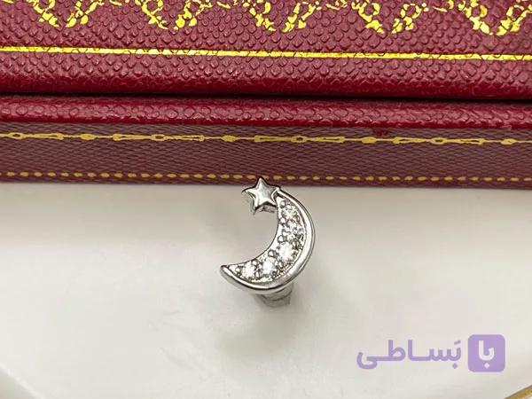 پیرسینگ گوش طرح ماه و ستاره — تصویر 1