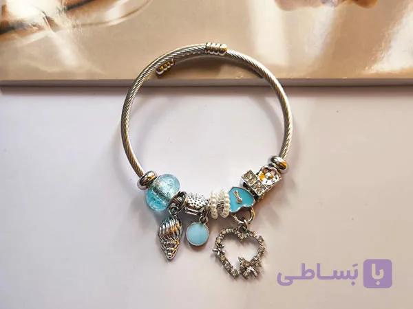 دستبند پاندورا اسپرت نقره ای کد 2 — تصویر 1