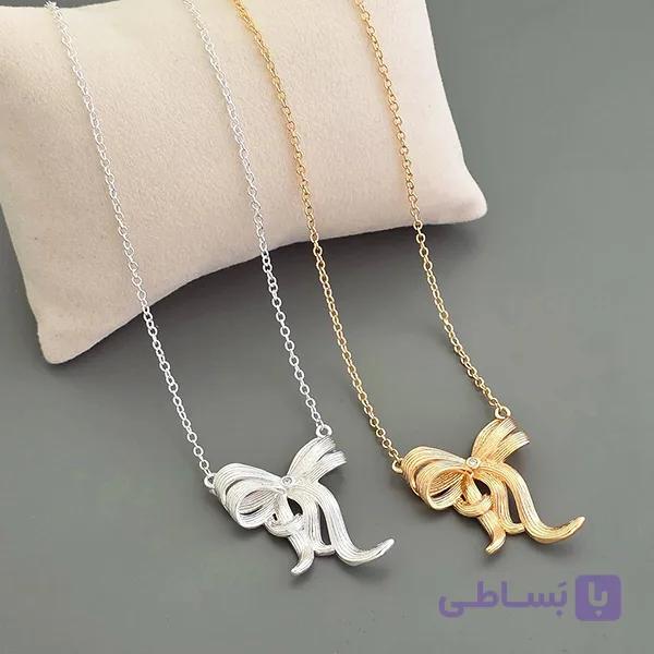 گردنبند طرح پاپیون شیاردار