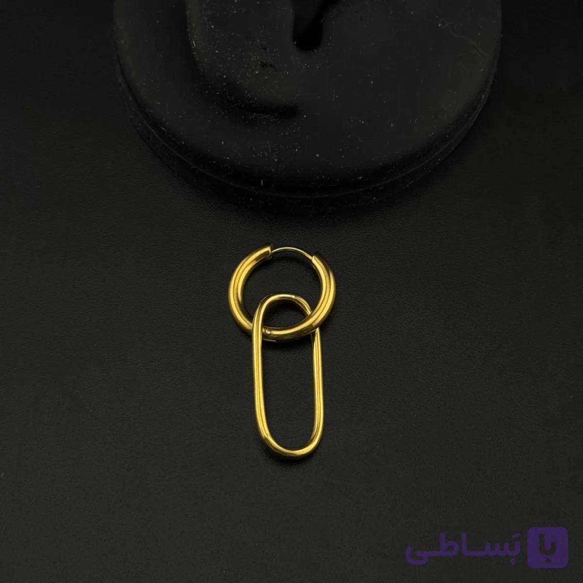 گوشواره حلقه ای آویزدار — تصویر 1