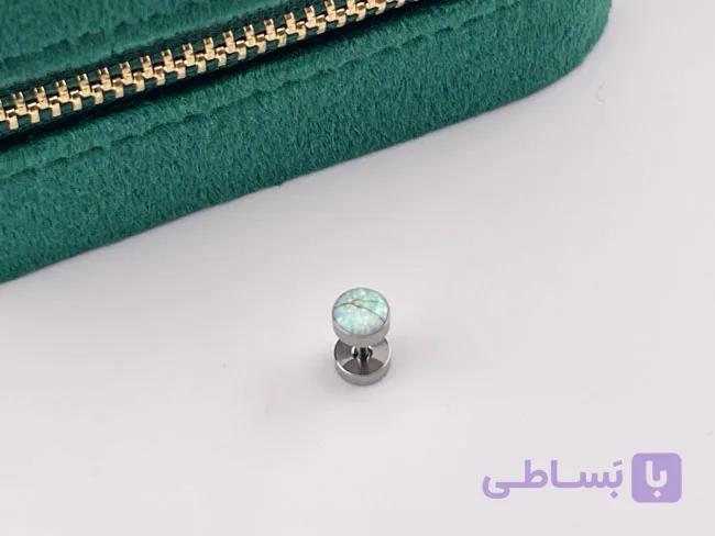 پیرسینگ گوش سنگ اوپال ارجینال