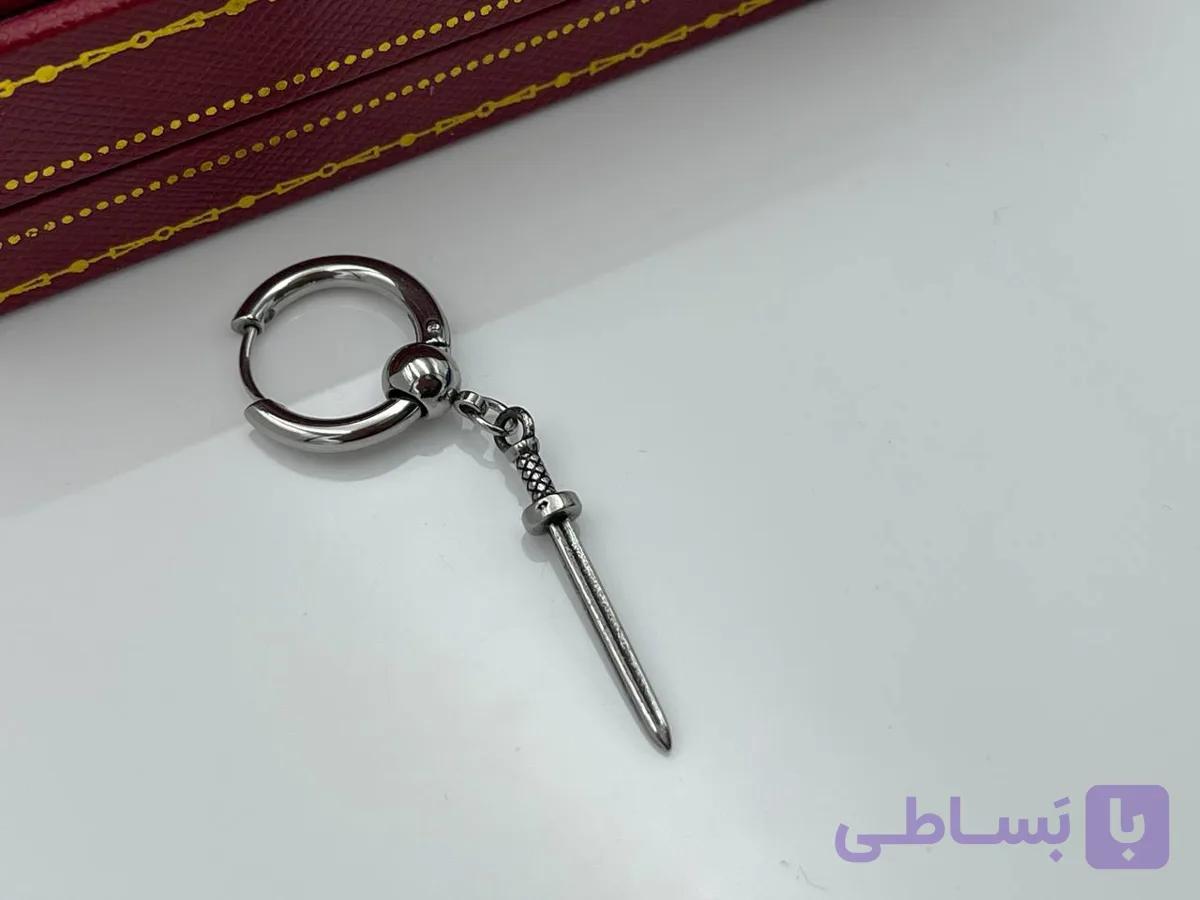 پیرسینگ گوش حلقه ای آویز شمشیر — تصویر 1