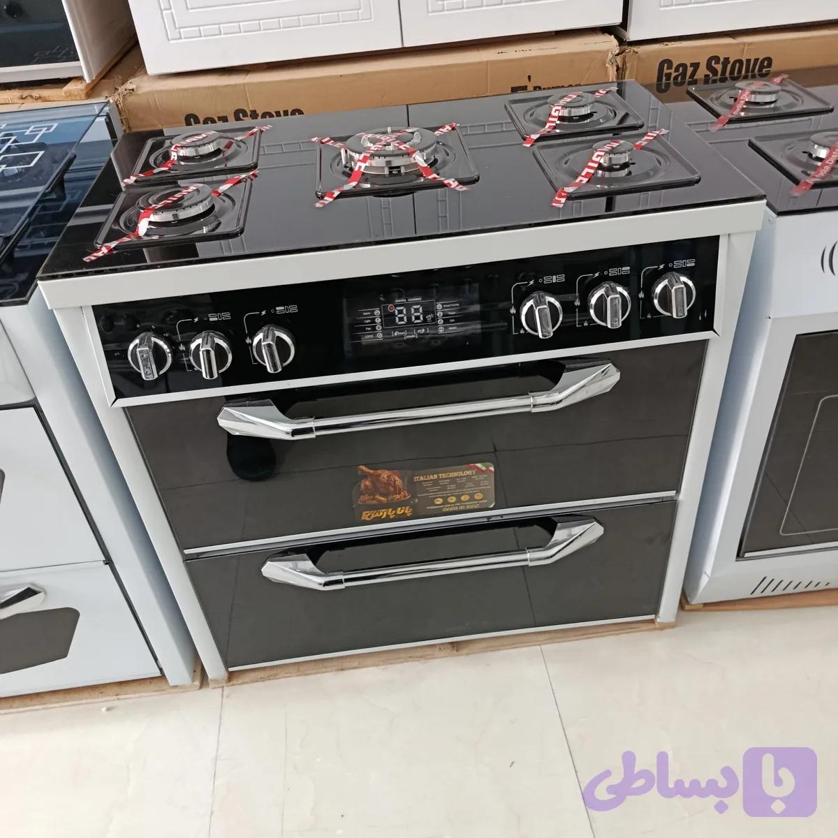 اجاق گاز طرح فر ۵شعله مدل پاناپارس