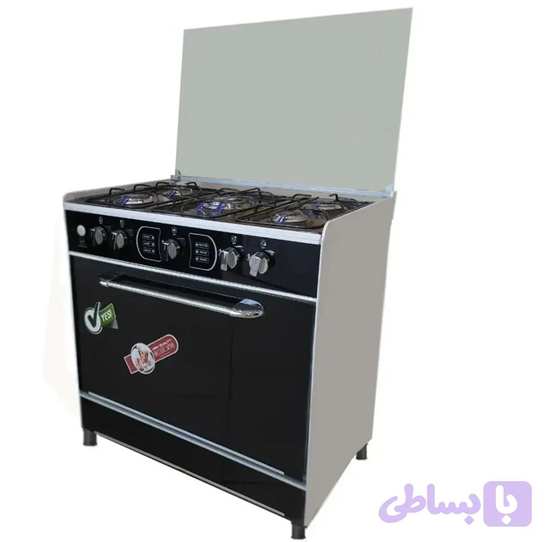 اجاق گاز طرح فر پنج شعله پایدار مدل T-5-G-2021