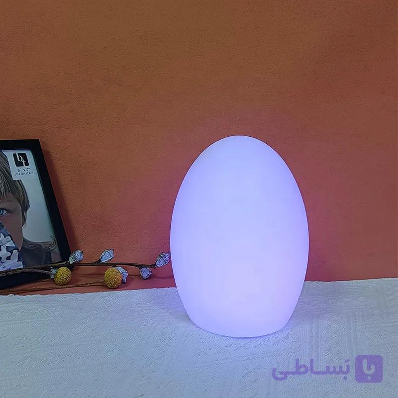 آباژور رومیزی بیضی شارژی