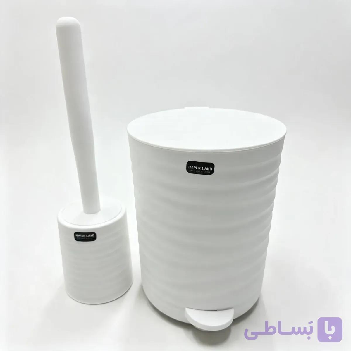 ست بهداشتی فرچه و سطل پدال دار امپریال لند مدل دیاکو کیفیت درجه یک — تصویر 1