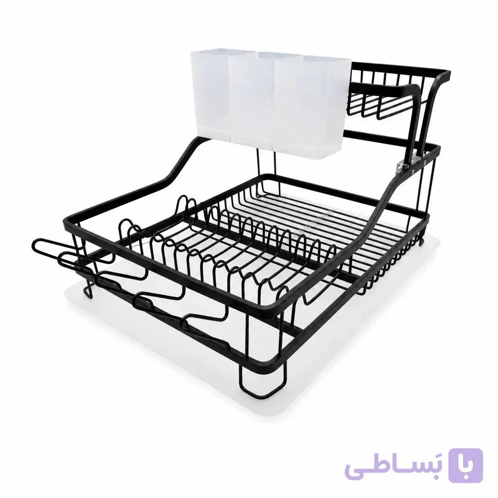 جا ظرفی یک و نیم طبقه آلومینیومی اطلس مدل نیلوفر — تصویر 1