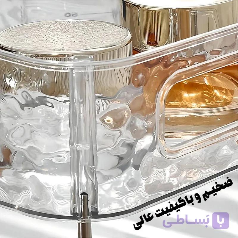 استند دو طبقه اکرولیک پایه مسی همه منظوره — تصویر 1