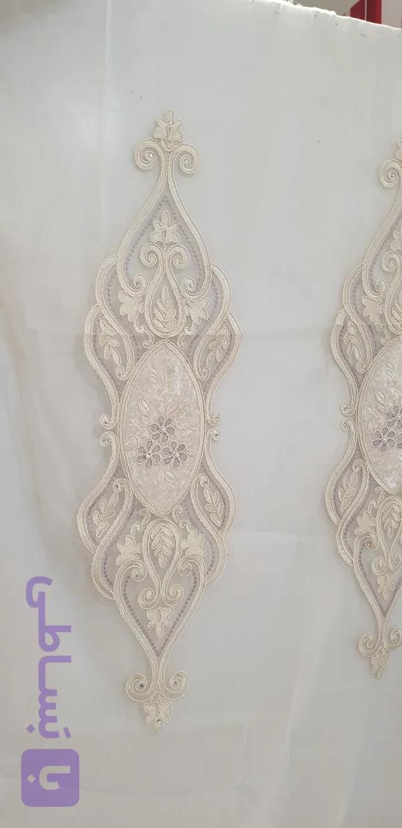 تور گلدوزی سلطنتی گل مخمل بومونتی کدv-1