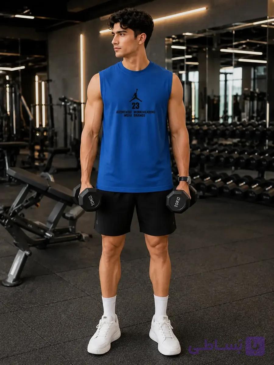 تیشرت آستین حلقه مردانه ورزشی مدل 23