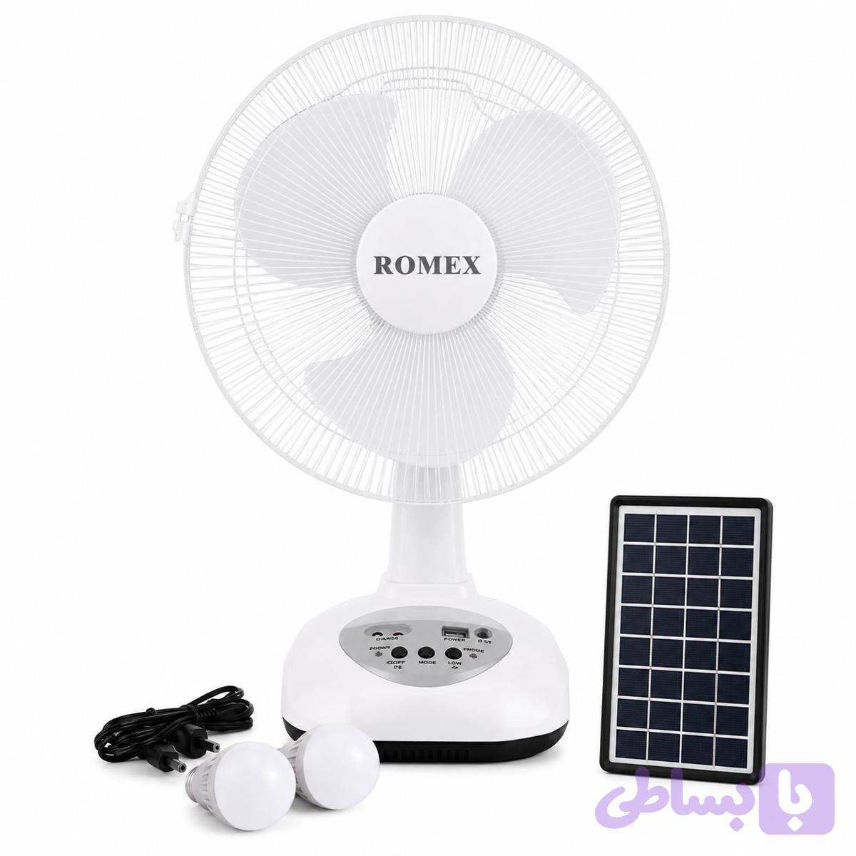 پنکه شاژری سولار رومکس RM-8019