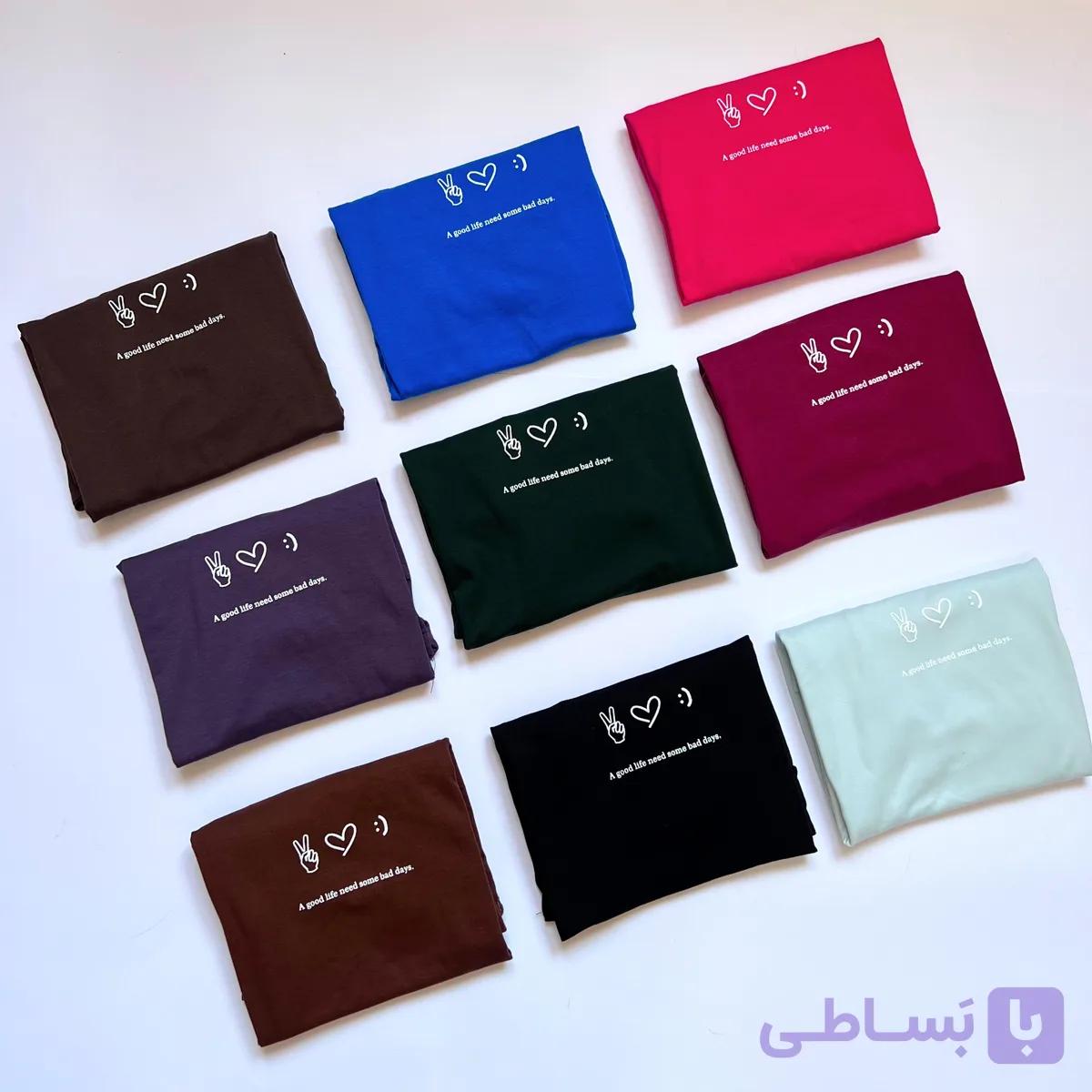 تیشرت باکسی طرح a good life need some bad days