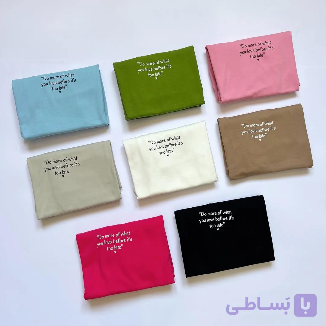 تیشرت باکسی نخ‌پنبه طرح نوشته