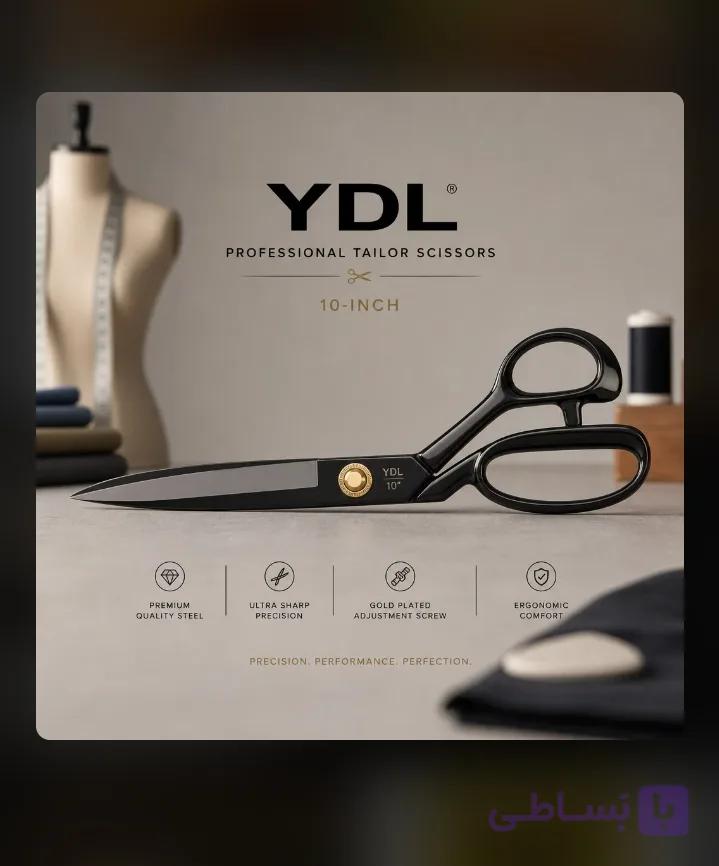 قیچی  سایز ۱۰ YDL مخصوص پارچه