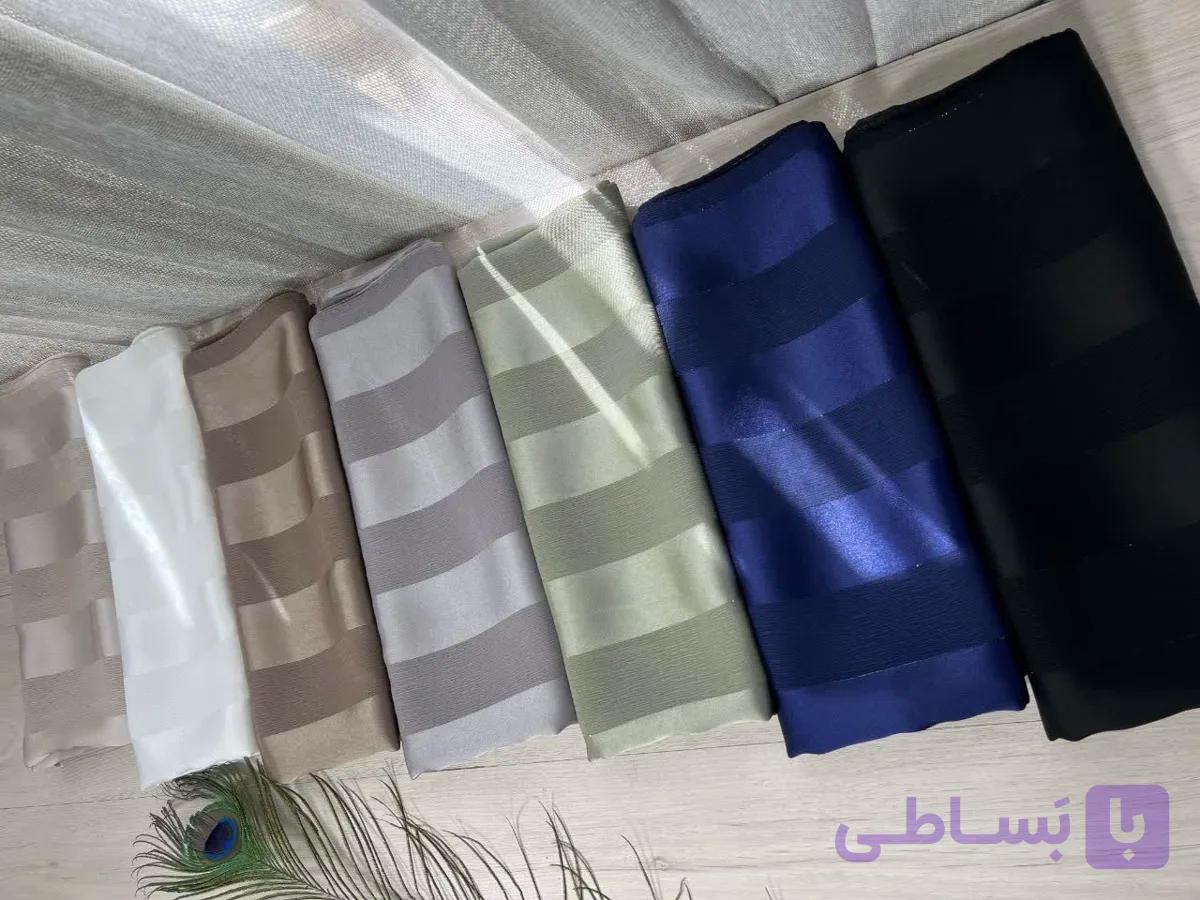 روسری زنانه ابریشم ویکتوریا لمه دار رنگی
