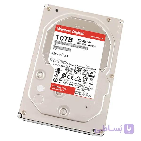 هارد دیسک اینترنال وسترن دیجیتال مدل WD102KFBX ظرفیت 10 ترابایت