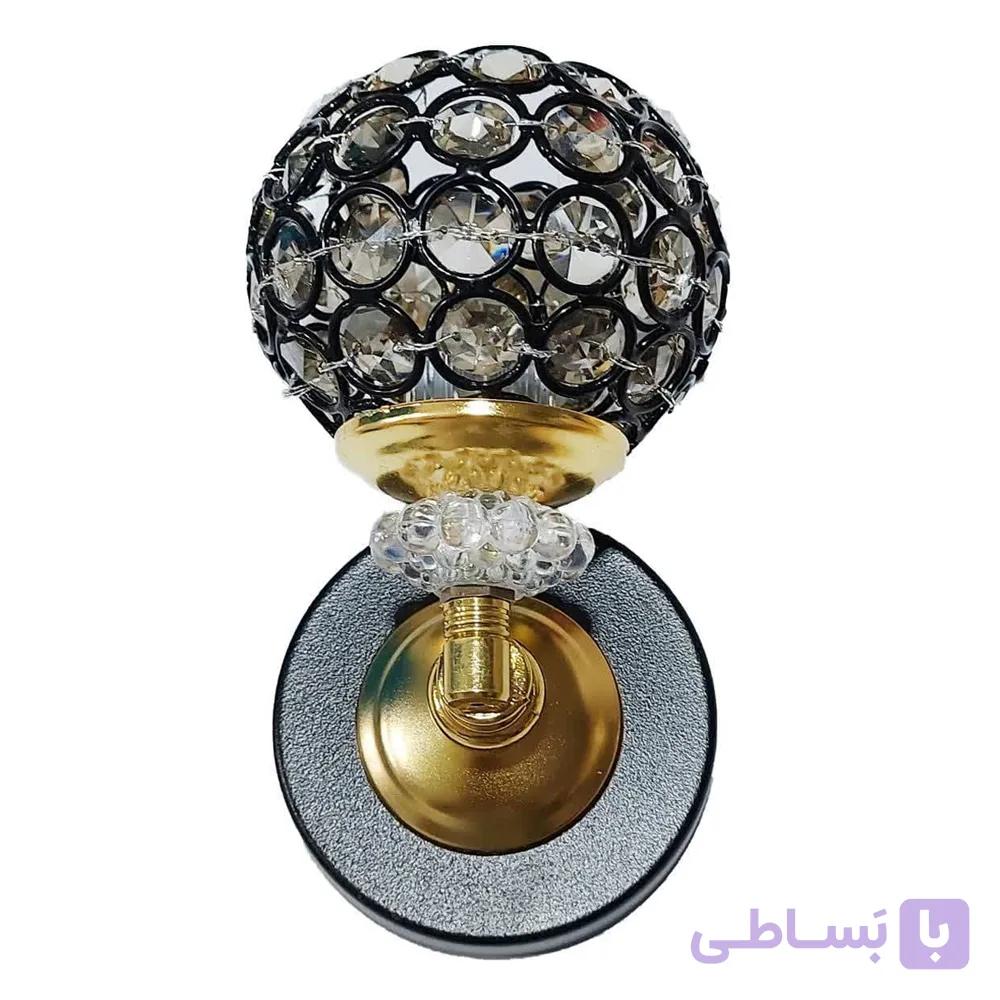 چراغ دیواری مدرن مدل گرد لوکس مشکی — تصویر 1