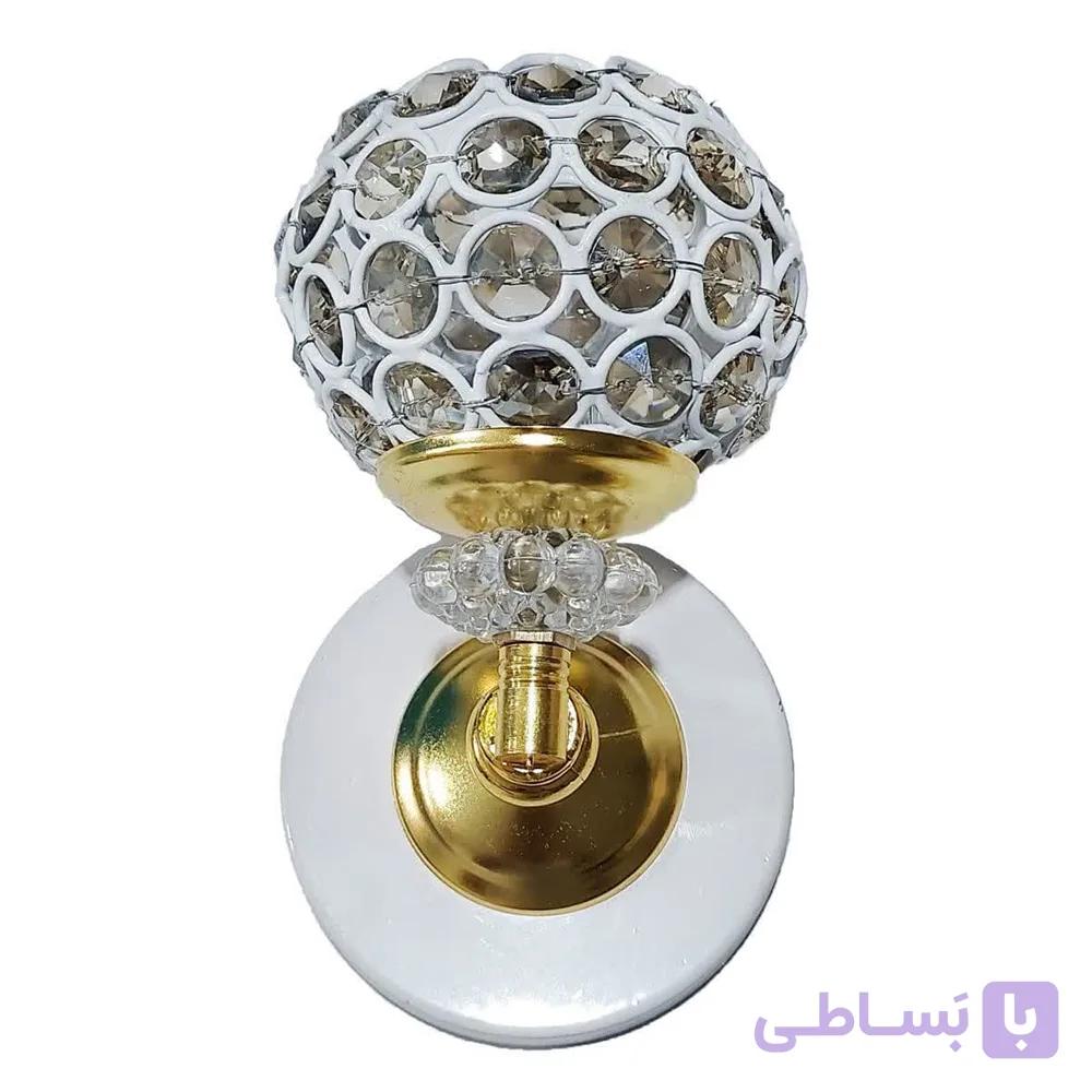 چراغ دیواری مدرن مدل گرد لوکس سفید — تصویر 1