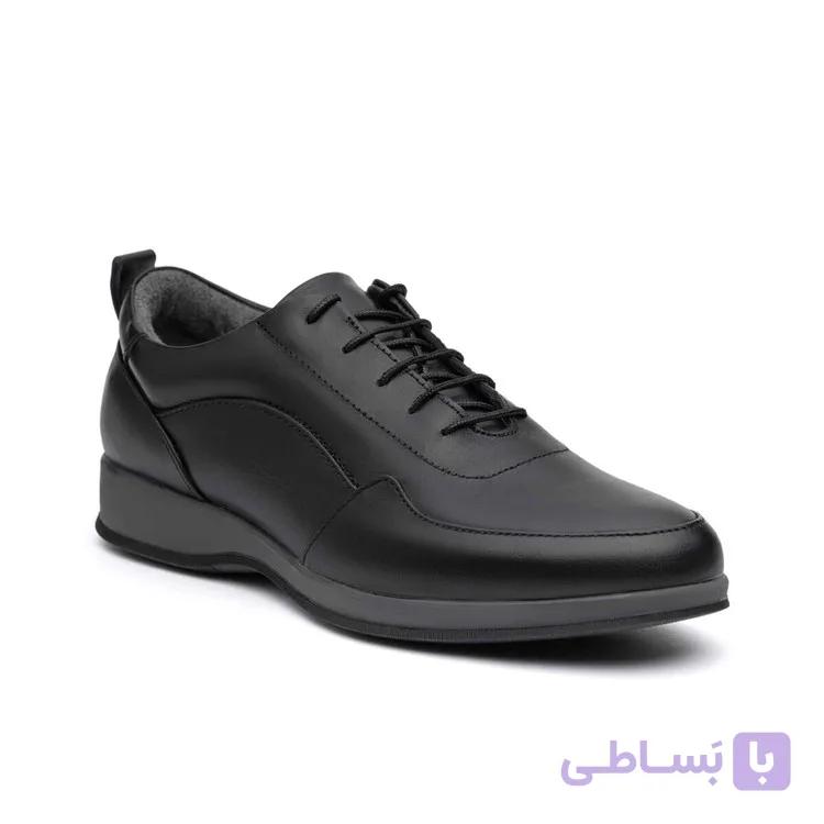 کفش اسپرت مردانه چرم تبریز ایفل بندی زیره تی پی یو — تصویر 1