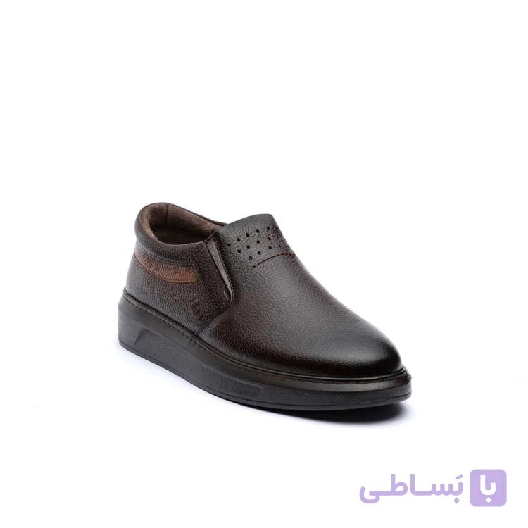 کفش روزانه مردانه چرم تبریز الیور بی بند زیره پی یوpu — تصویر 1