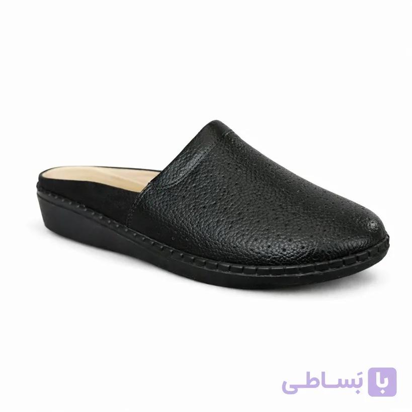 صندل زنانه طبی وراحتی چرم تبریزمدل زارا سوراخدار — تصویر 1