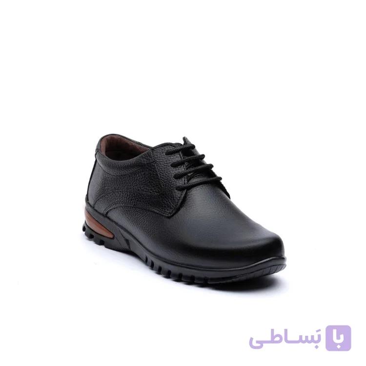 کفش روزانه و راحتی مردانه چرم تبریز آلفرد بندی زیره پی یو — تصویر 1