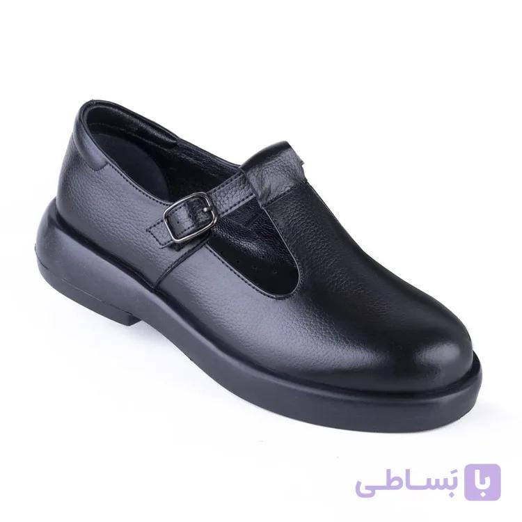 کفش راحتی وطبی زنانه چرم تبریز مدل شارلوت زیره پی یو — تصویر 1