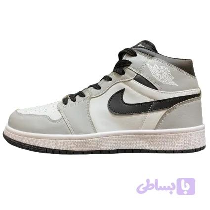 جردن وان ساقدار اسموک گری طوسی سفید مشکی | jordan 1 smoke grey — تصویر 1