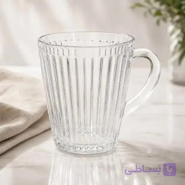 لیوان شیشه و بلور اصفهان مدل ویکتوریا مجموعه 6 عددی — تصویر 1