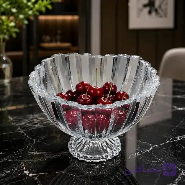 آجیل‌خوری شیشه و بلور اصفهان مدل برلین پایه دار — تصویر 1