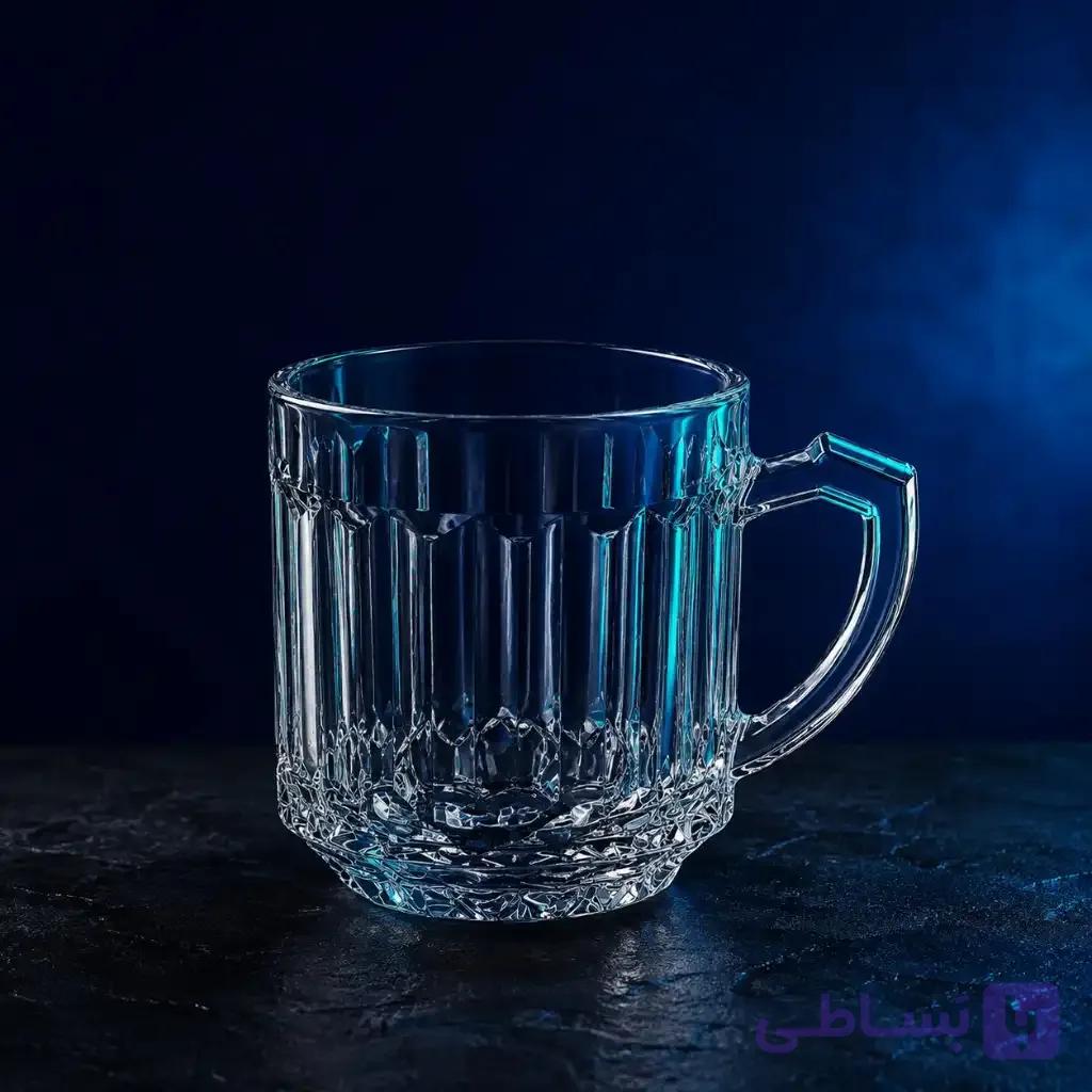 فنجان شیشه و بلور اصفهان مدل برلین بسته 6 عددی — تصویر 1