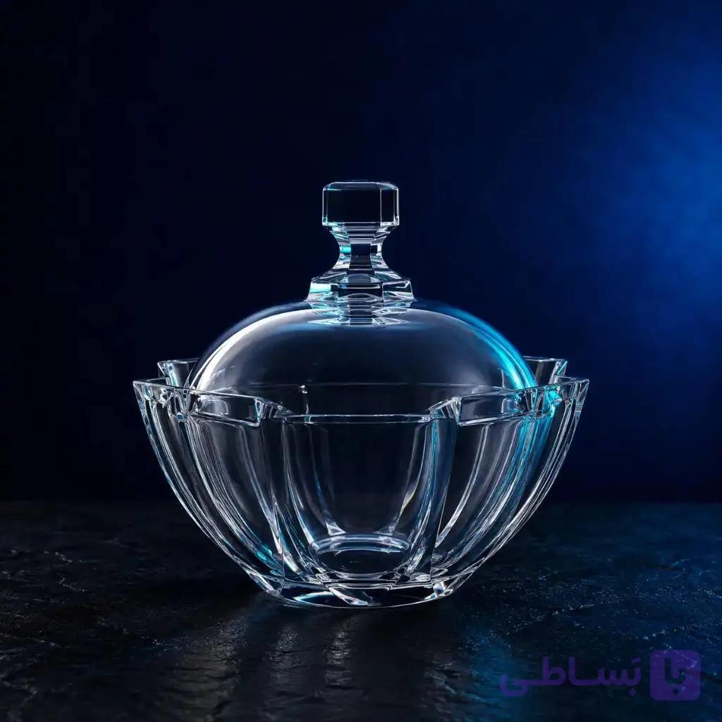 شکلات خوری شیشه و بلور اصفهان مدل اسکوئر — تصویر 1