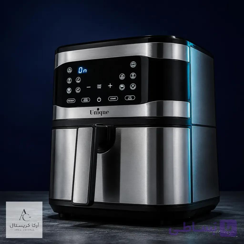 سرخ کن بدون روغن یونیک 10 لیتر 2200 وات دو المنت مدل UQ-SS08 | آرکا کریستال — تصویر 1