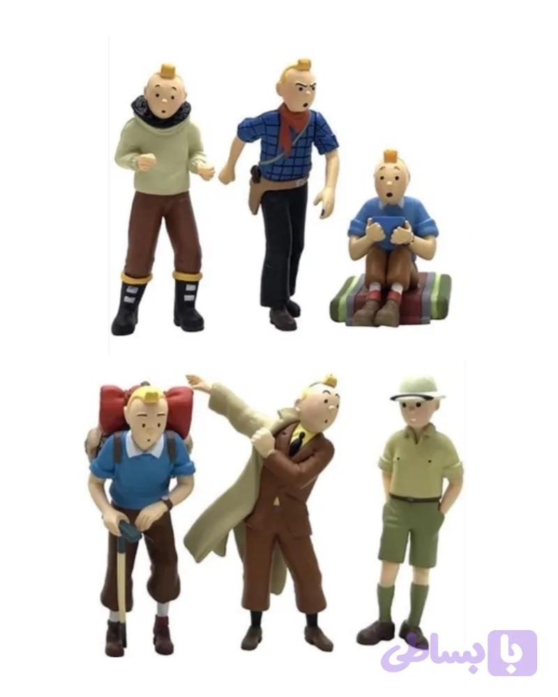 اکشن فیگور تن تن و کاپیتان (tin tin) اورجینال بلژیکی — تصویر 1